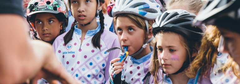 Little Bella with Camelbak hydration pack at Sea Otter