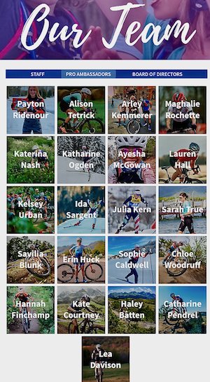 Our team includes 21 Pro Ambassadors who are vital to the spirit of Little Bellas