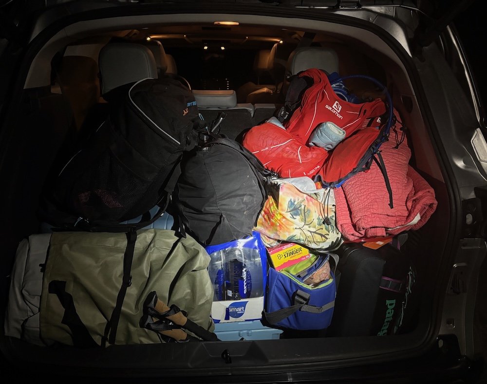 What packing looks like for the R3