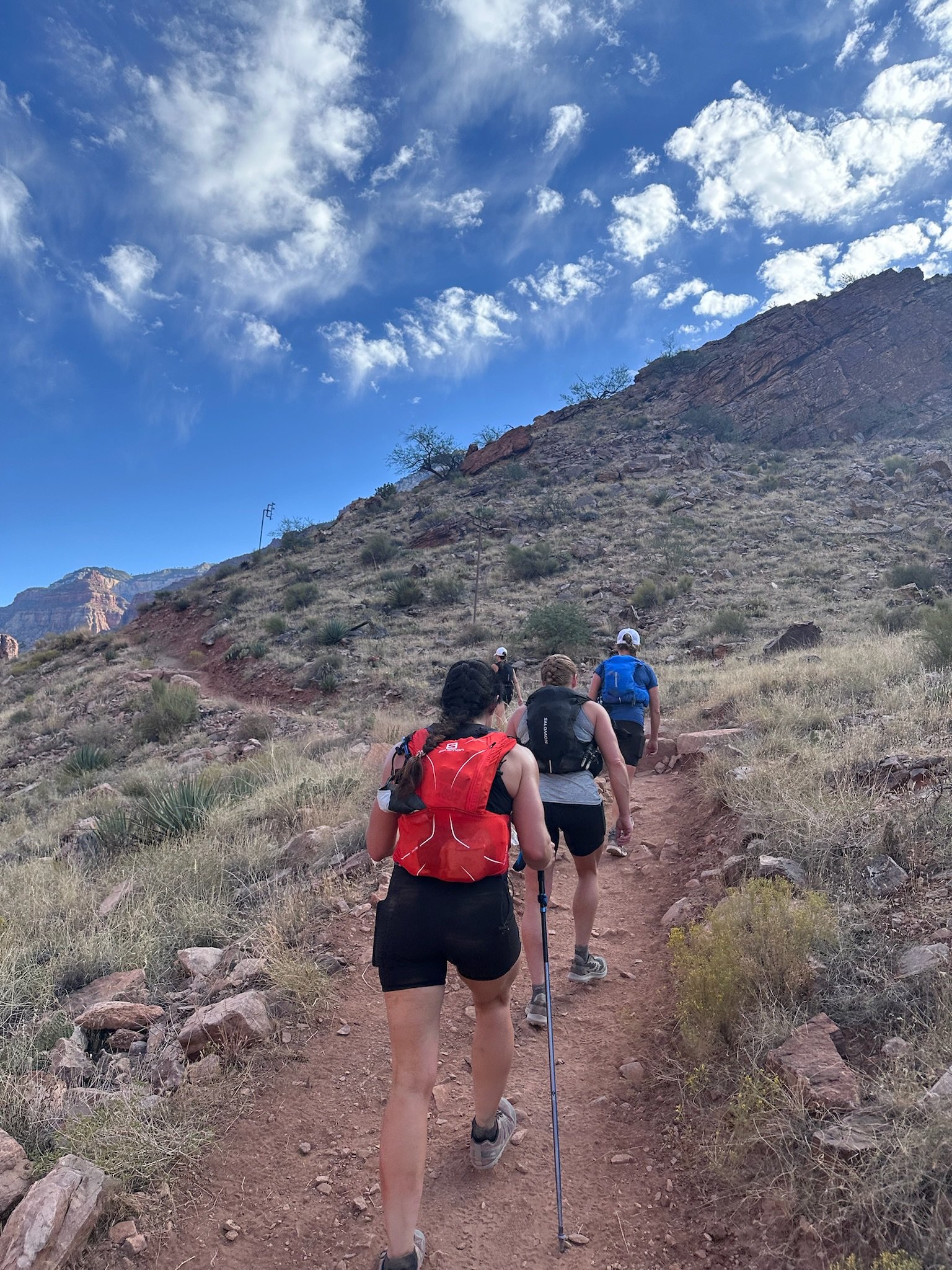 11,000 vertical feet of climbing gets done one step at a time.